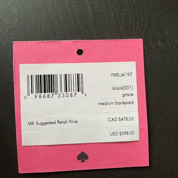 grace medium backpack (black, style # pxrua197) - Picture 7 of 7